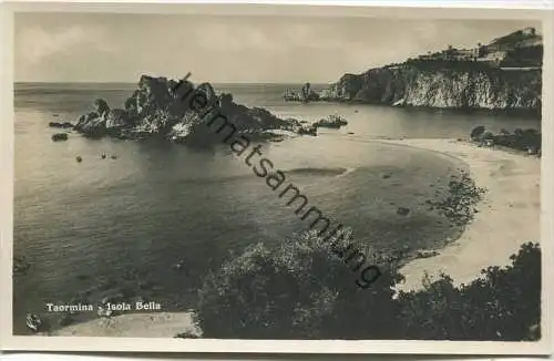 Taormina - Isola Bella - Fotografia - Foto-AK - Ediz. Prem. Fotog. d' Arte G. D' Agata