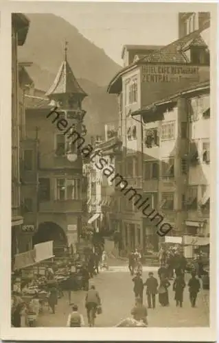 Bolzano - Bozen - Piazza delle Erbe  - Foto-AK - Fotografia - Ed. Lorenz Fränzl Bolzano