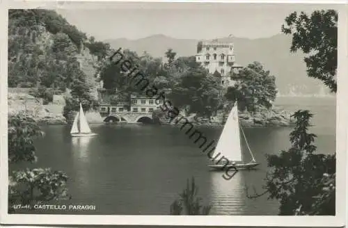 Castello Paraggi - Strada Portofino - Riviera di Levante - Fotografia - Foto-AK - Ediz. Brunner 6 C. Como