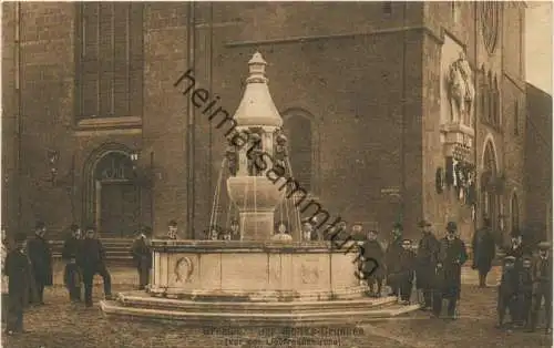 Bremen - Moltke-Brunnen vor der Liebfrauenkirche - Verlag Alb. Rosenthal Bremen