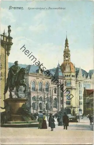 Bremen - Kaiserdenkmal und Baumwollbörse - Verlag Ottmar Zieher München