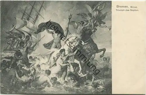 Bremen - Börse - Triumph des Neptun - Verlag Hermann Ch. Büsing Oldenburg
