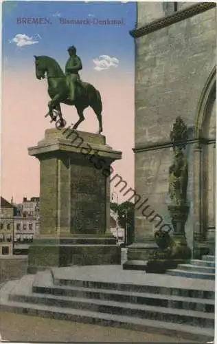 Bremen - Bismarck-Denkmal - Verlag M. Glückstadt & Münden Hamburg