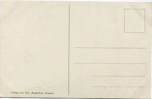 Bremen - Strandpromenade am Osterdeich (Weser) - Verlag Alb. Rosenthal Bremen