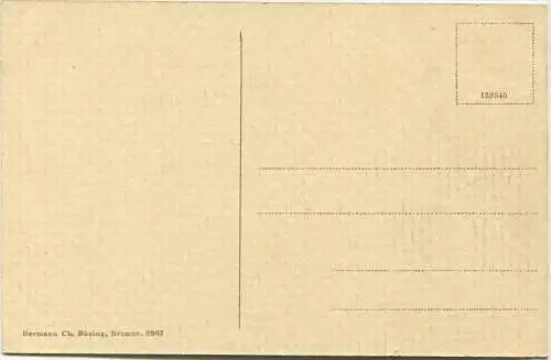 Bremen - Neustadt - Partie an der Contrescarpe und Michaeliskirche - Verlag Hermann Ch. Büsing Bremen