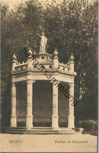 Bremen - Pavillon im Bürgerpark - Verlag von Alb. Rosenthal Bremen