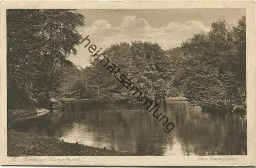 Bremen - Bürgerpark - Am Emmasee - Verlag H. C. B.