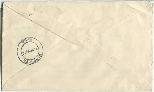 Suidafrika - Überdruck Suidwes Afrika 1d - 3er Streifen zusammenhängend - gelaufen am 22.01.1926 nach Berlin