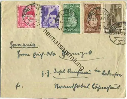 Poste Italiane - Sammlerbrief gelaufen nach Deutschland am 20-07-1937 (G38799)