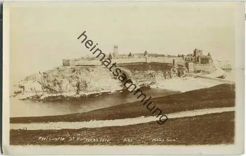 Isle of Man - St. Patrick's Isle - Peel Castle - Foto-Ansichtskarte