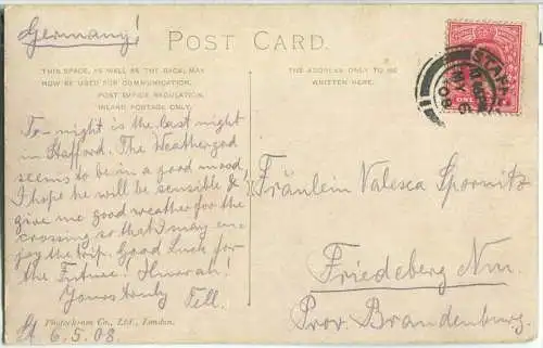 Llangollen - Pontcysyllte aqueduct - Verlag Photochrom Co. Ltd. London