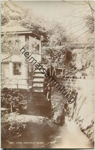 Isle of Man - Groudle Glen - Wassermühle - Wasserrad - Foto-Ansichtskarte