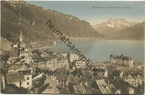 Montreux et les Dents du Midi - Edition Schnegg & Co. Lausanne gel. 1912