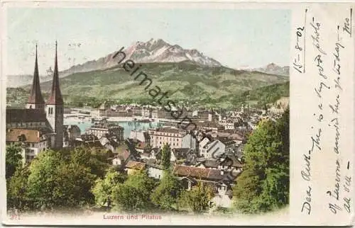 Luzern und Pilatus gel. 1902