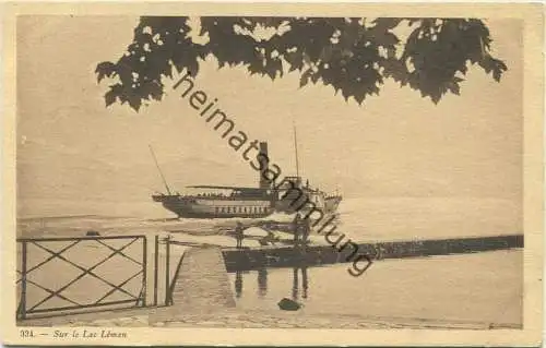 Sur Lac Leman - Edition Cartes SADAG Secheron-Geneve gel. 1905