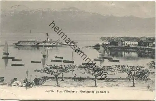 Port d´ Ouchy et Montagnes de Savoie - Edition Jullien freres Geneve - gel. 1905