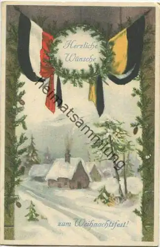 Herzliche Wünsche zum Weihnachtsfest - Flaggen