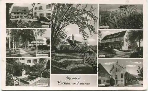 Moorbad Buchau am Federsee - Foto-AK - Verlag Hildenbrand Göppingen gel. 1959