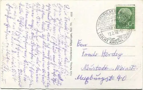 Moorbad Buchau am Federsee - Foto-AK - Verlag Hildenbrand Göppingen gel. 1959