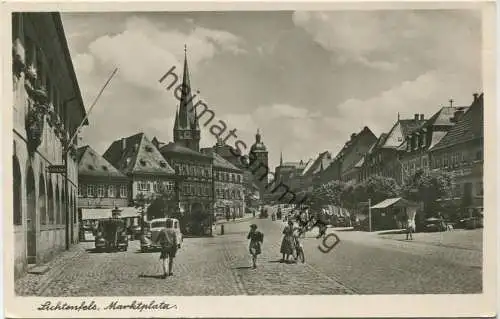 Lichtenfels - Marktplatz - Foto-AK - Verlag H. O. Schulze Lichtenfels-Kronach gel. 1946