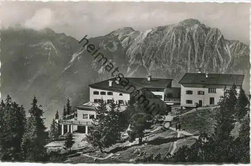 Bad Reichenhall - Berghotel auf dem Predigtstuhl - Foto-AK - Verlag Schöning & Co. Lübeck - Rückseite beschrieben 1954