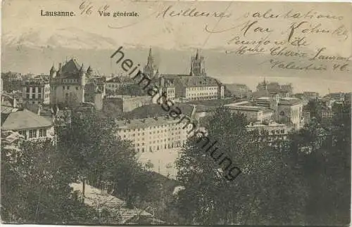 Lausanne - Vue generale - Edition G. & G. gel. 1914