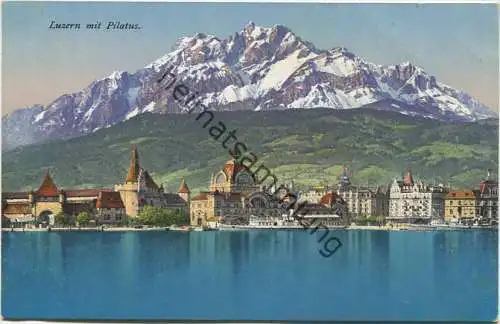 Luzern mit Pilatus - Verlag E. Goetz Luzern