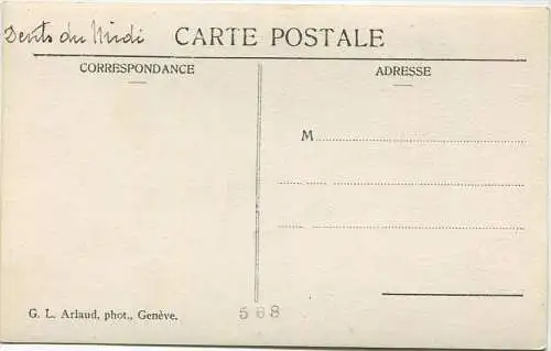 Dents du Midi - Foto-AK ca. 1910 - Edition G.L. Arlaud phot. Geneve