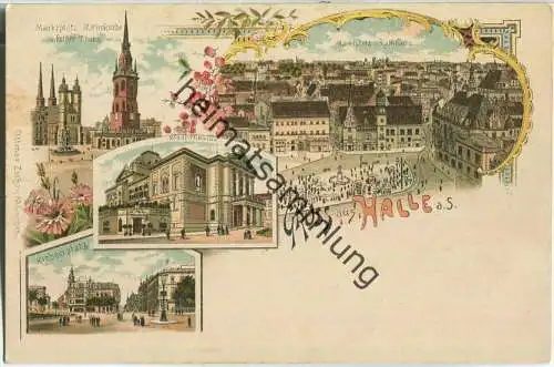 Halle a. S. - Riebeckplatz - Marktplatz - Verlag Ottmar Zieher München