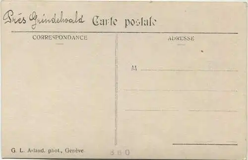 Pres Grindelwald - Foto-AK ca. 1910 - Edition G.L. Arlaud phot. Geneve