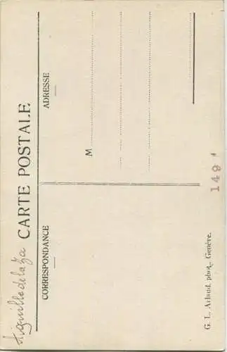 Aiquille de la Tsa - Foto-AK ca. 1910 - Edition G.L. Arlaud phot. Geneve