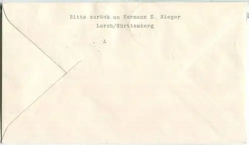 Luftpost Deutsche Lufthansa - Eröffnungsflug Hamburg - Stockholm am 20.April 1959