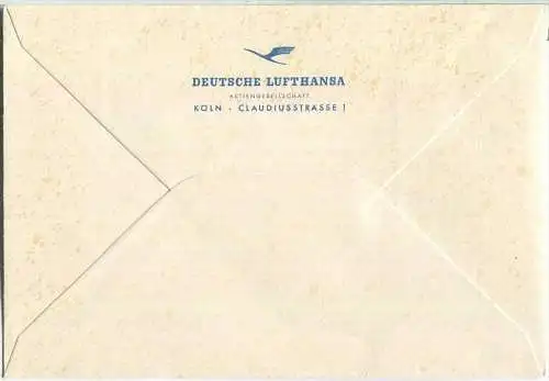 Luftpost Deutsche Lufthansa - Köln - Interpex New York am 27.Februar 1959 - Freistempel