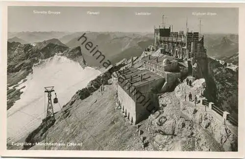 Zugspitze - Münchnerhaus - Foto-AK - Verlag Bücheler Garmisch-Partenkirchen