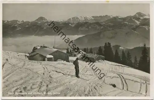 Vom Brauneck auf Guffert Rofan Juifen - Foto-AK - Verlag Max Lerpscher Bad Tölz gel. 1949