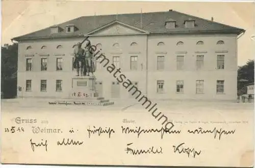 Weimar - Theater - Verlag Zedler & Vogel Darmstadt 1899 gel. 1899