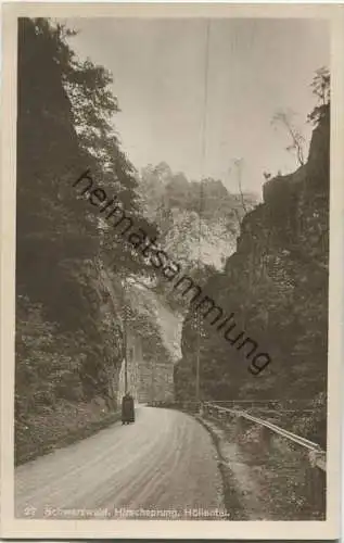 Schwarzwald - Hirschsprung - Höllental - Foto-AK - Verlag Paul Hinsche Freiburg