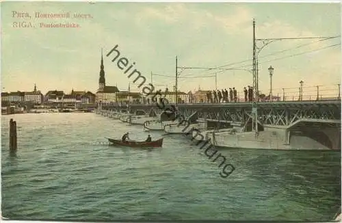 Riga - Pontonbrücke 1911