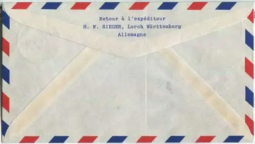 Luftpost Deutsche Lufthansa (Ganzsache) - Wiederaufnahme des Flugverkehrs Berlin - Rio de Janeiro am 15. August 1956
