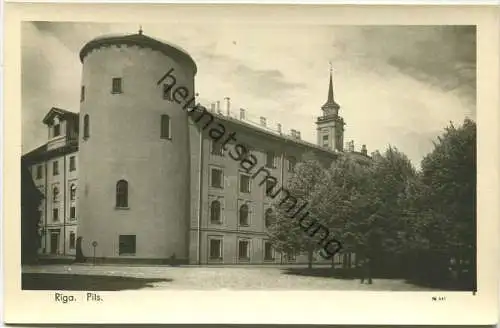 Riga - Pils - Foto-AK 40er Jahre