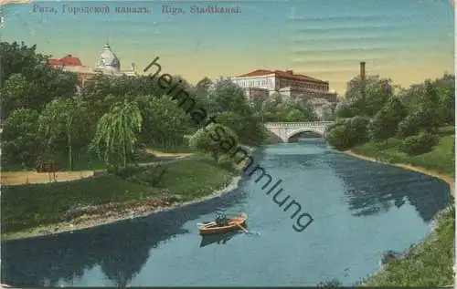 Riga - Stadtkanal gel. 1912