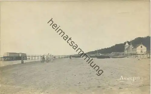 Am Strand von Assern - Foto-AK ca. 1910