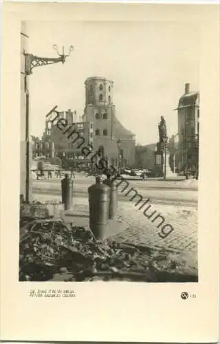 Riga - Die Ruine St. Petri Kirche - Petera baznicas drupas - Foto-AK 40er Jahre