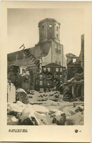 Riga - Die Ruine St. Petri Kirche - Petera baznicas drupas - Foto-AK 40er Jahre