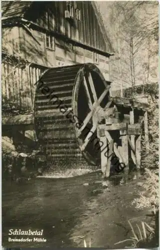 Schlaubetal - Bremsdorfer Mühle - Foto-Ansichtskarte 50er Jahre - Verlag H. Sandner KG Berlin