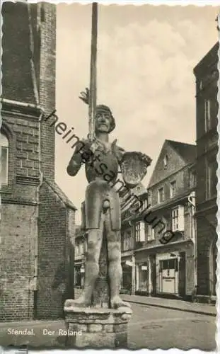 Stendal - Roland - Foto-Ansichtskarte 50er Jahre - Verlag R. Lederbogen Karl-Marx-Stadt