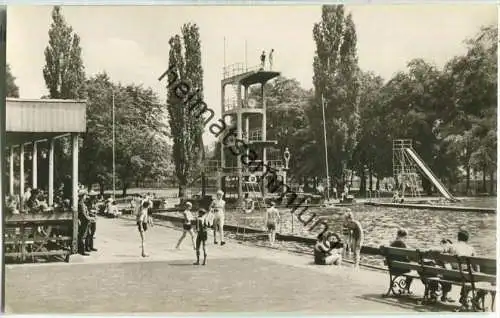 Zeitz - Sommerbad - Foto-Ansichtskarte - Verlag Volkskunstverlag Reichenbach