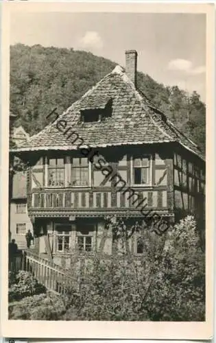 Suhl - Fachwerkhaus - Foto-Ansichtskarte 50er Jahre - Verlag Volkskunstverlag Reichenbach