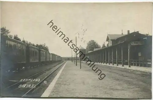 Kemeri - Bahnhof - Foto-AK ca. 1910