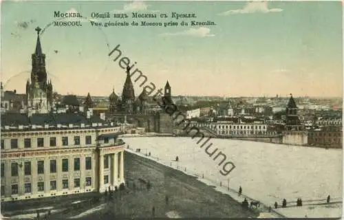 Moskau - Moscou - Vue generale - Kremlin  gel. 1914